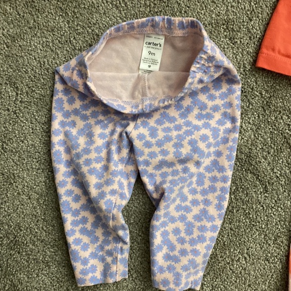 2 matching baby girl sets/ bundle of 2 outfits pant with matching tops - Picture 4 of 7